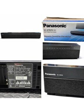 Panasonic SC-HTB70 Soundbar Home Theater System 🎶2012 w/box and cords Tested